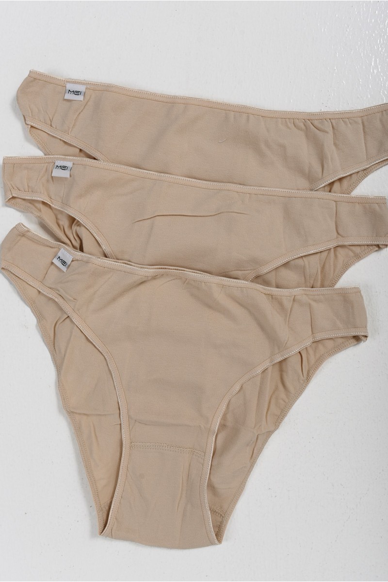 Cotton underwear MEI TAI 3 PACK 226030 BEZ Cotton underwear MEI TAI 3 PACK 226030 BEZ