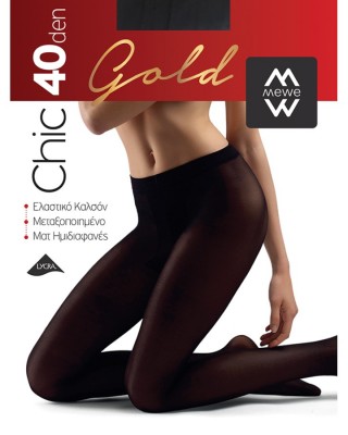 MEWE Chic Gold tights - 40 Den Lycra