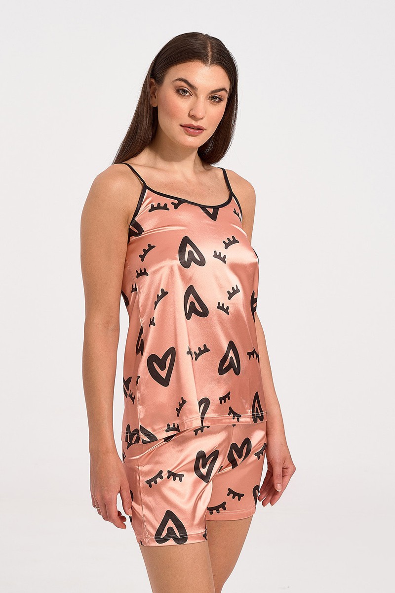 Sommer-Pyjama aus Satin MISS RODI 3924