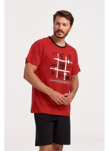 Men's Pajama MISTER 3932 RED Men's Pajama MISTER 3932 RED