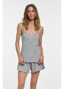 Summer pajamas MISS RODI 026 GREY Summer pajamas MISS RODI 026 GREY
