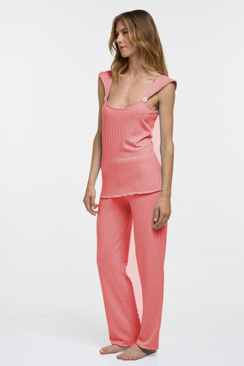 Summer pajamas MISS RODI 027 CORAL Summer pajamas MISS RODI 027 CORAL