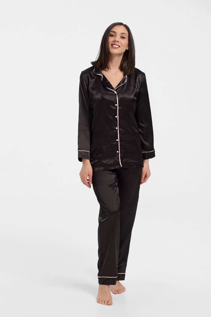 Women's luxury satin pajamas MISS RODI Winter 2020