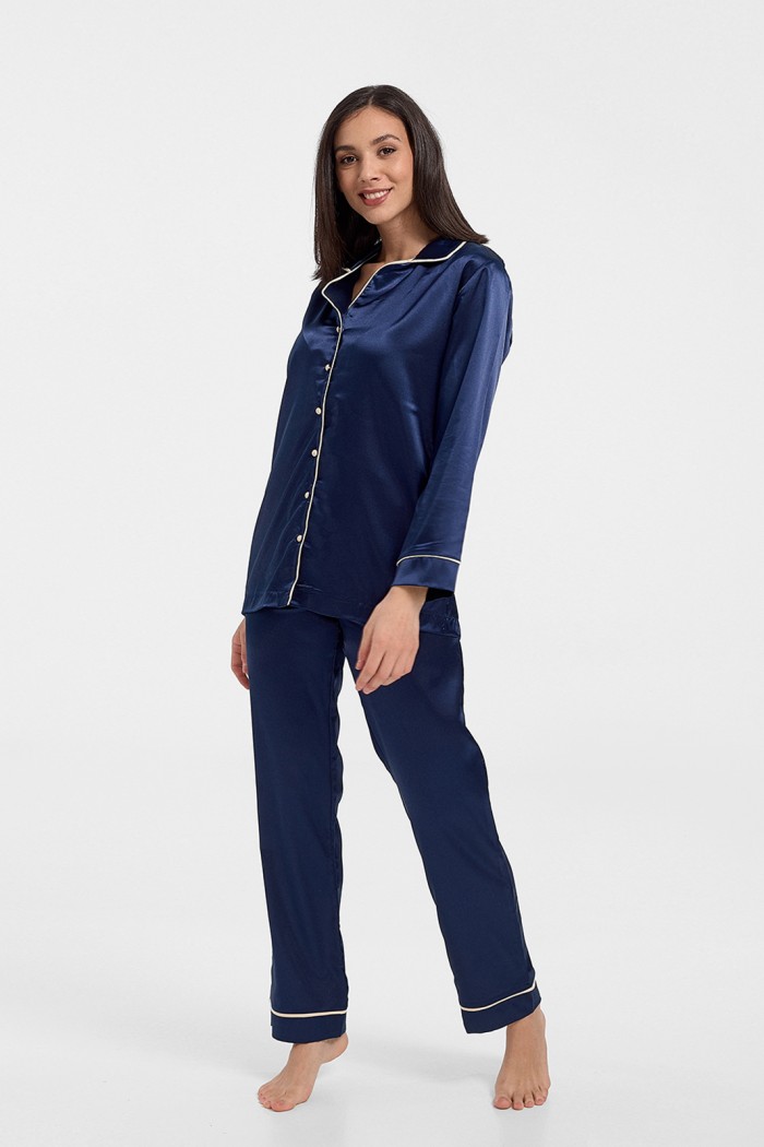 Women's luxury satin pajamas MISS RODI Winter 2020