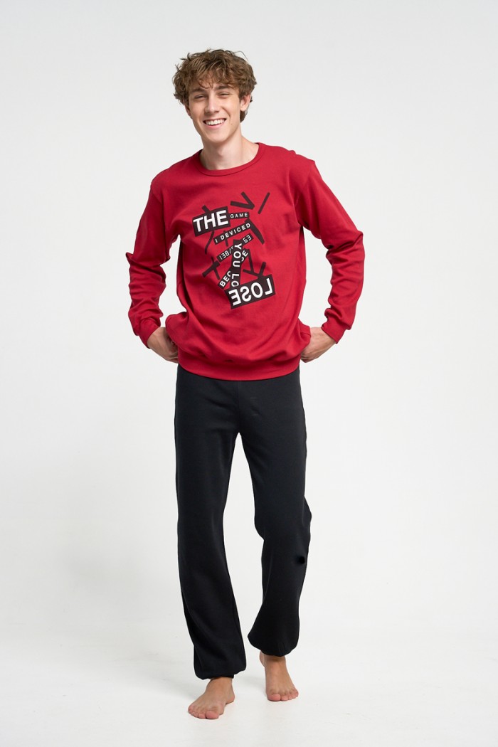 Herren Schlafanzug MOUTAKIS LOST GAME 3986