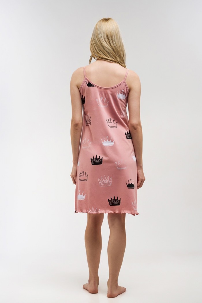 Cotton nightgown MOUTAKIS Hearts 4008A