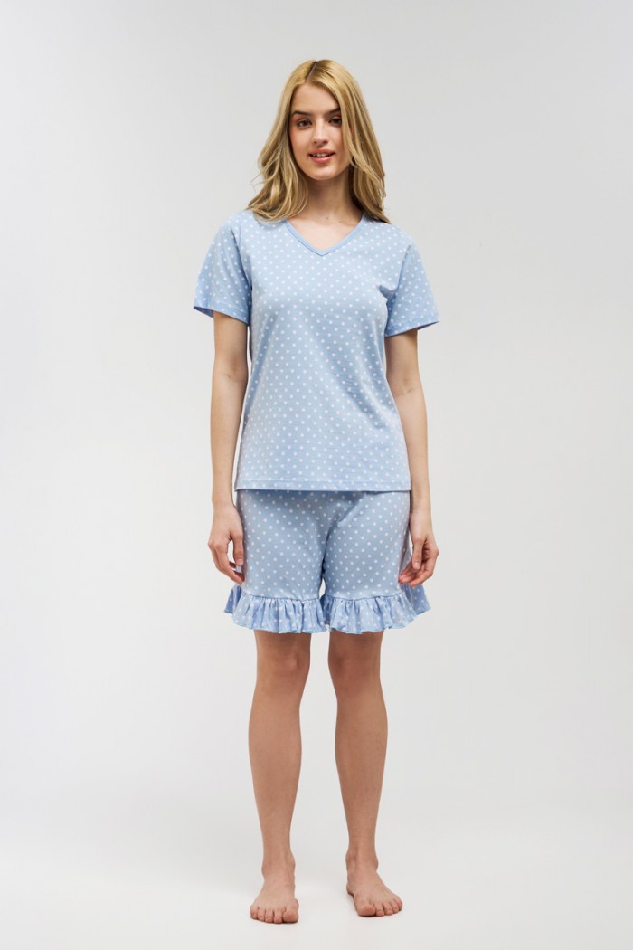 Women's MOUTAKIS pajamas polka dot 4014A