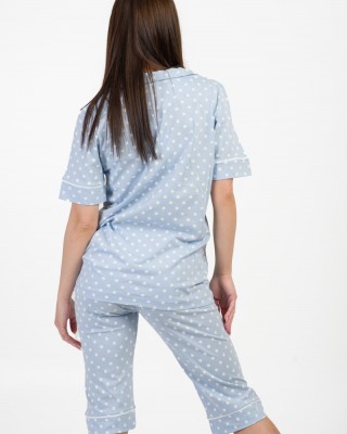 Damen Schlafanzug mit Knöpfen MOUTAKIS 4016G GARMENT