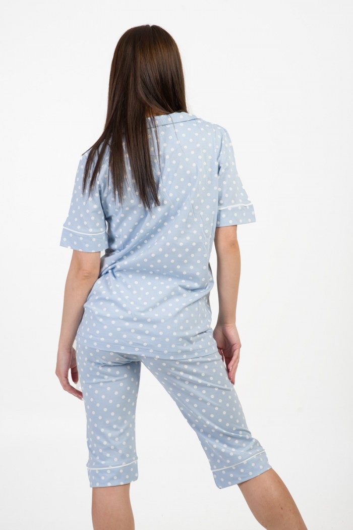 Women's pajamas with buttons MOUTAKIS 4016G GARMENT