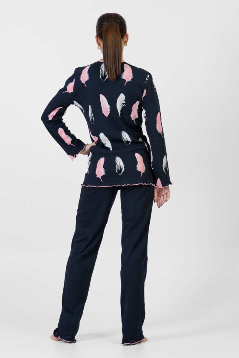WOMEN'S PAJAMAS WITH BUTTONS MOUTAKIS 4086C