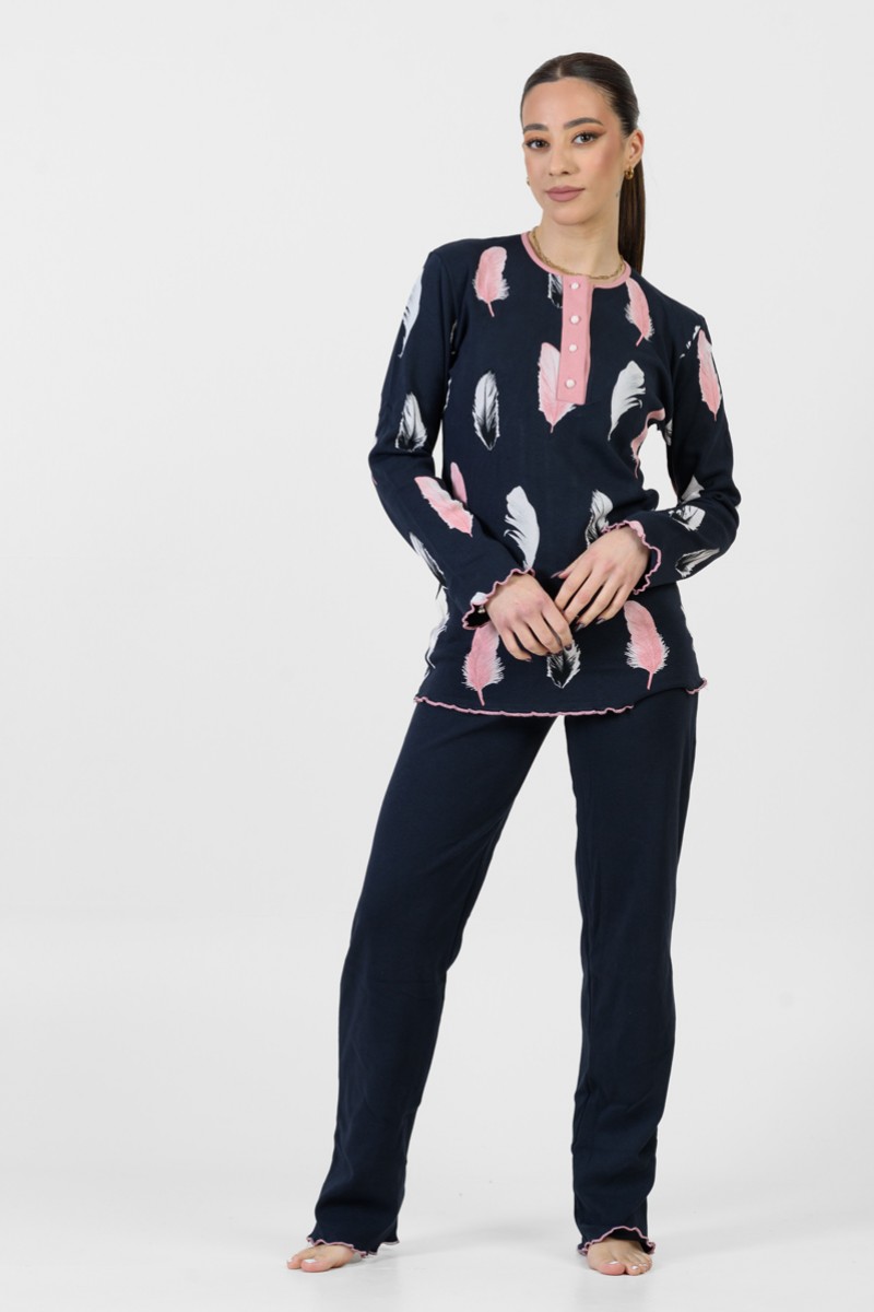 WOMEN'S PAJAMAS WITH BUTTONS MOUTAKIS 4086C
