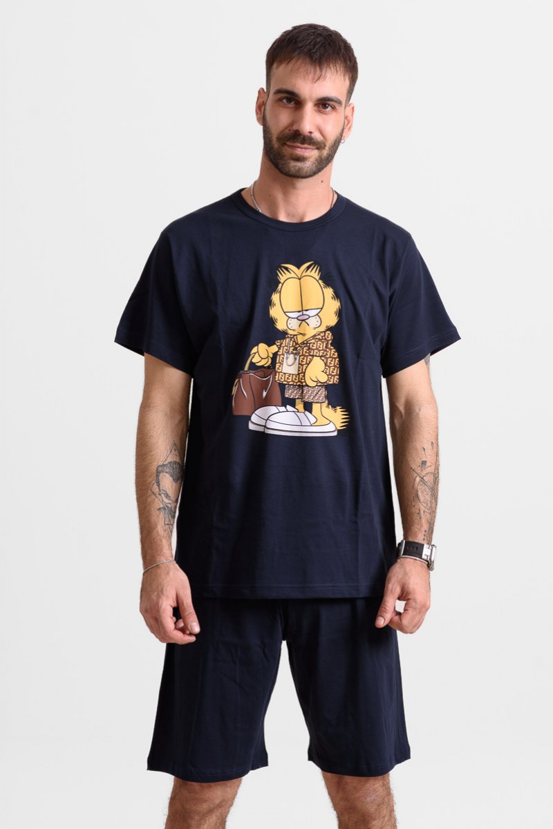 Men's Pajamas MOUTAKIS GARFIELD 4042 NAVY