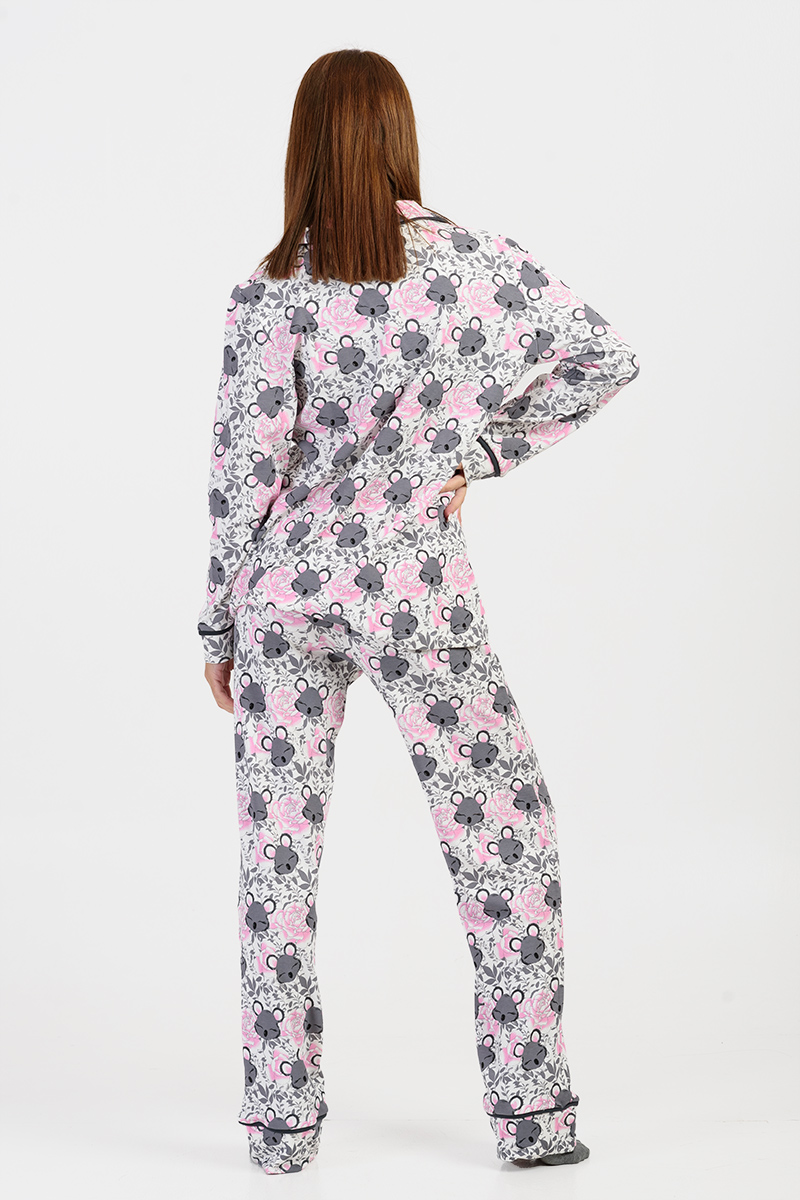 Women's Pajama with buttons MOUTAKIS 4084A Women's Pajama with buttons MOUTAKIS 4084A
