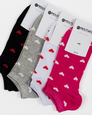 Herz-Socken MOUTAKIS 4er-Pack 10322