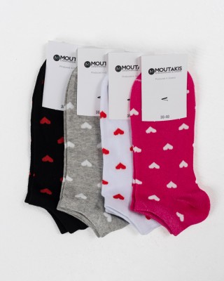 Herz-Socken MOUTAKIS 4er-Pack 10322