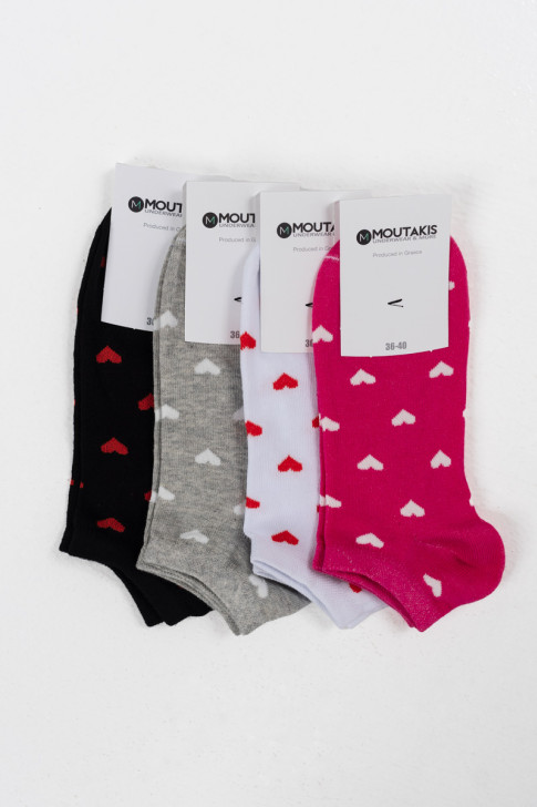 Herz-Socken MOUTAKIS 4er-Pack 10322