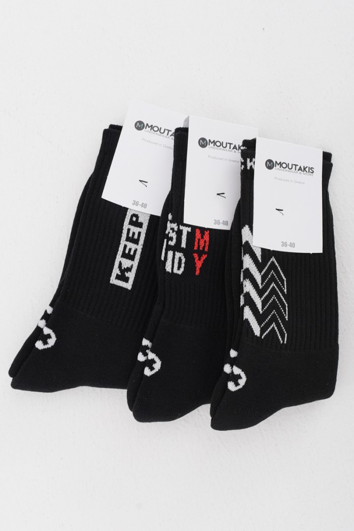 Sports socks Unisex MOUTAKIS 3 Pack 2823