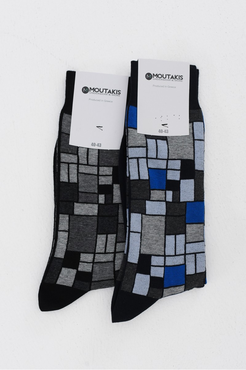 Herrensocken MOUTAKIS Quadratisch 40122 Herrensocken MOUTAKIS Quadratisch 40122