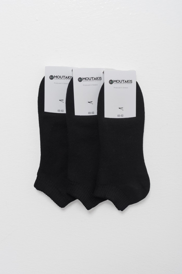 Sports Socks Solid Color MOUTAKIS 3 Pack 445