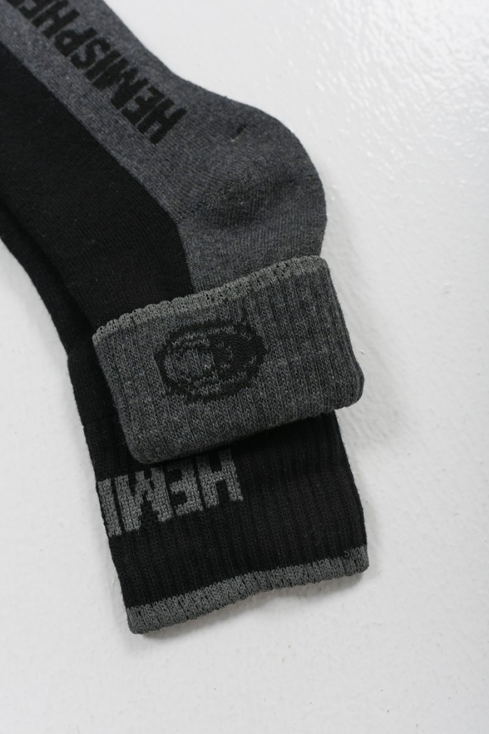 MOUTAKIS HEMISPHERE 3 PACK BLACK semi-fitted sports socks MOUTAKIS HEMISPHERE 3 PACK BLACK