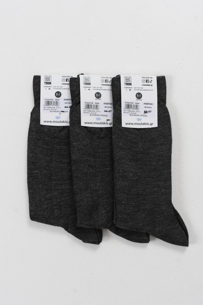 MOUTAKIS isothermische Socken ohne Gummizug 3er Pack 5004