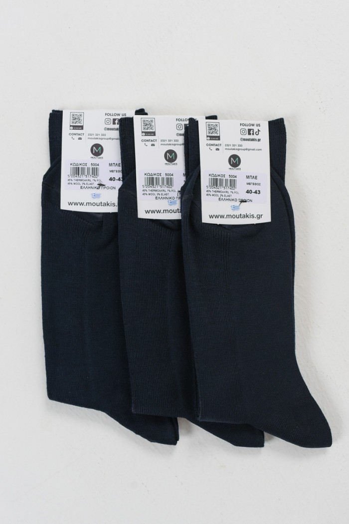 MOUTAKIS isothermische Socken ohne Gummizug 3er Pack 5004