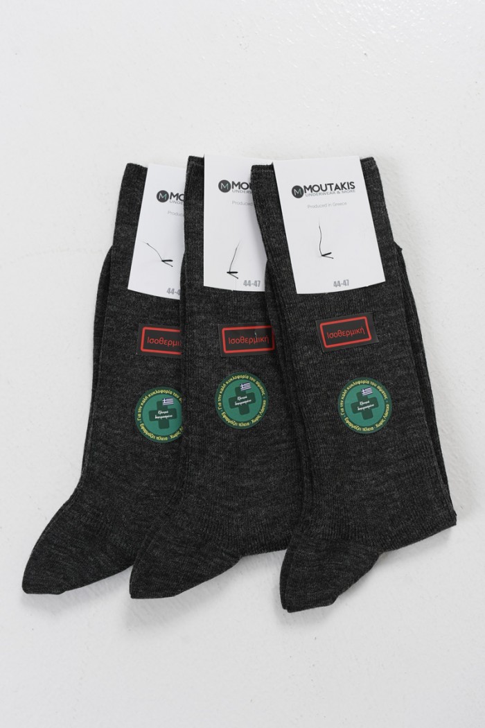 MOUTAKIS isothermische Socken ohne Gummizug 3er Pack 5004