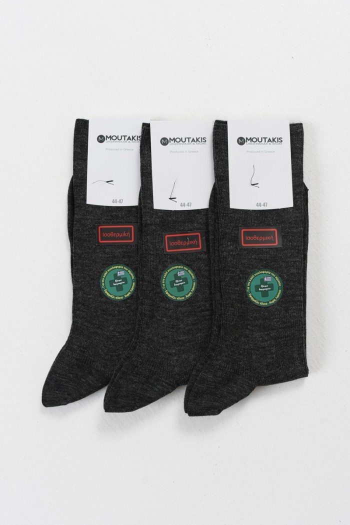 MOUTAKIS isothermische Socken ohne Gummizug 3er Pack 5004