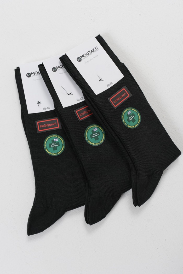 MOUTAKIS isothermische Socken ohne Gummizug 3er Pack 5004