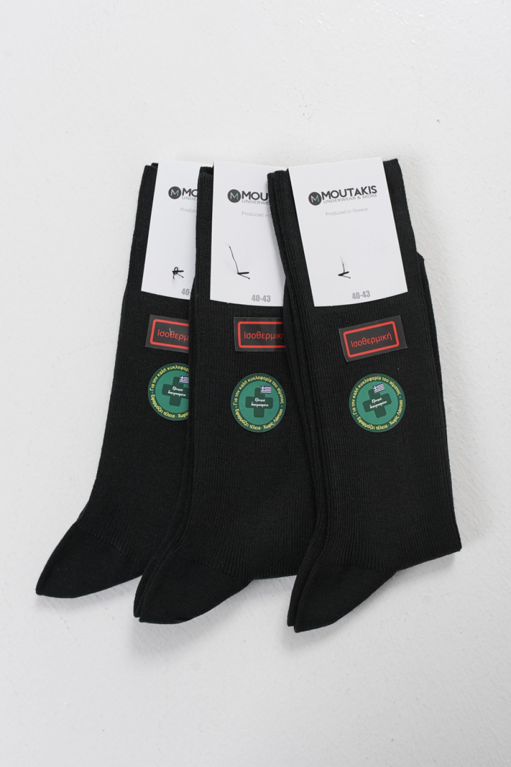 MOUTAKIS isothermische Socken ohne Gummizug 3er Pack 5004