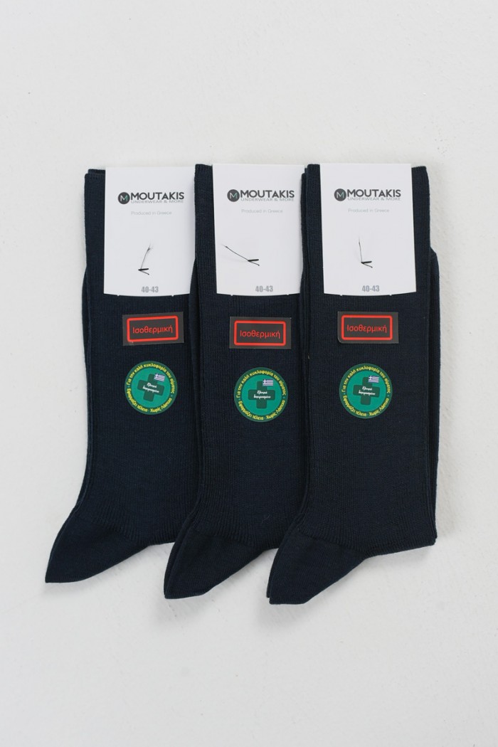 MOUTAKIS isothermische Socken ohne Gummizug 3er Pack 5004