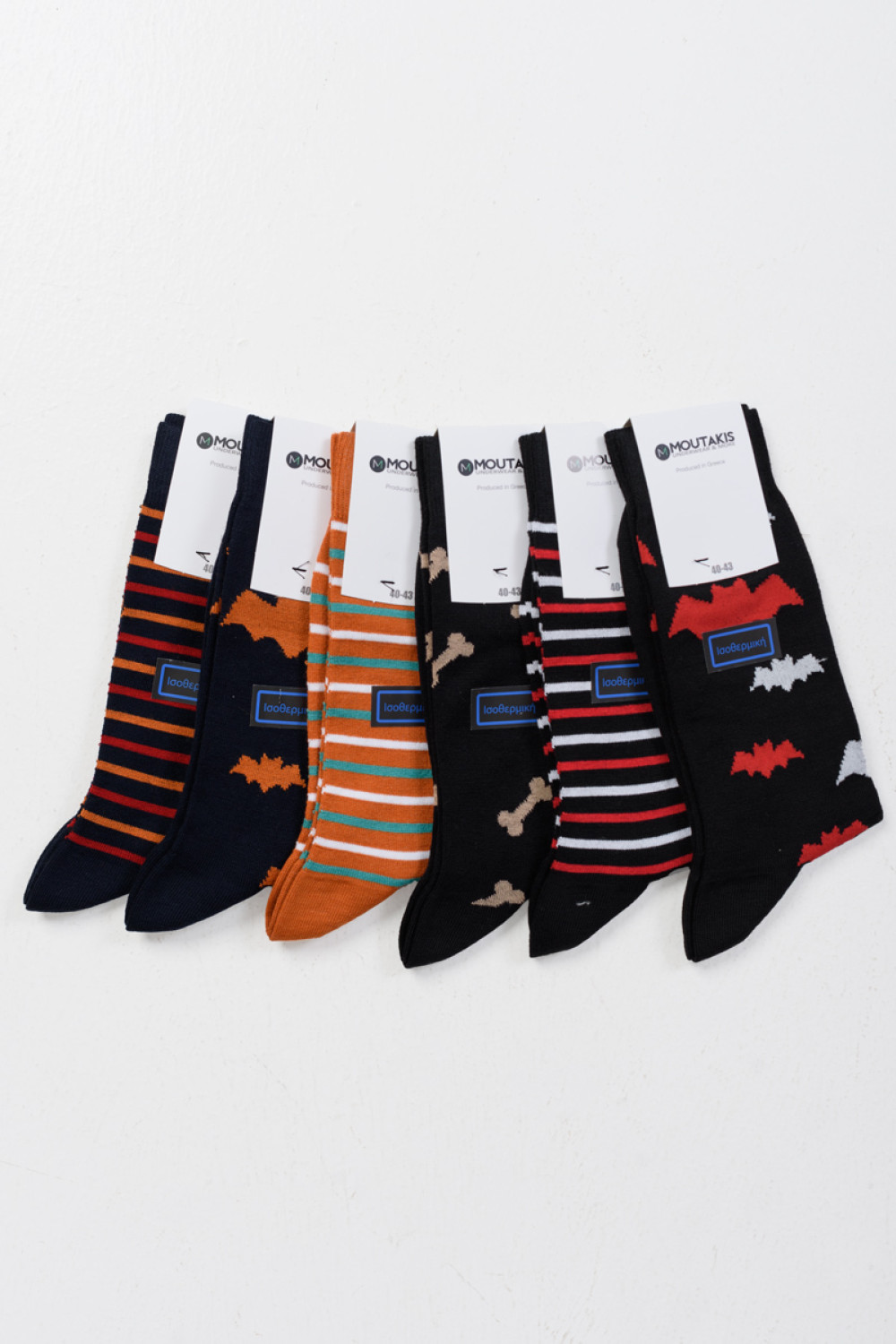 Isothermische Herrensocken MOUTAKIS 6 PACK DESIGN 5037