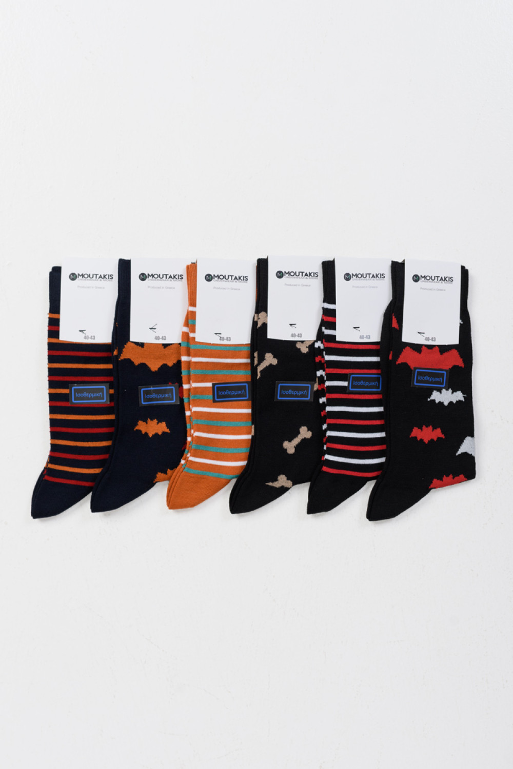 Isothermische Herrensocken MOUTAKIS 6 PACK DESIGN 5037