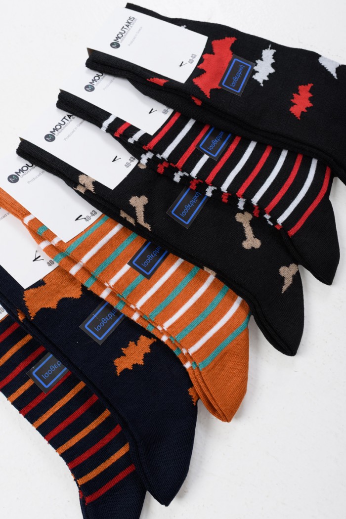 Isothermische Herrensocken MOUTAKIS 6 PACK DESIGN 5037