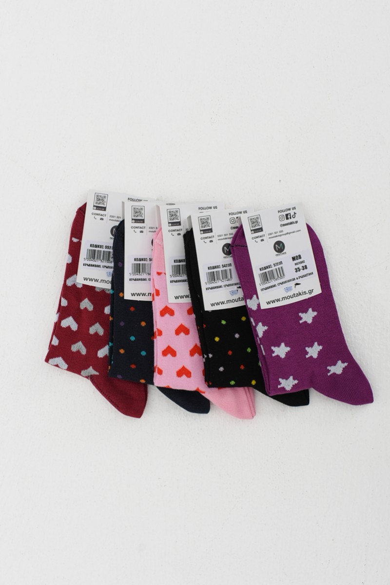 Children's socks for girl MOUTAKIS 5 Pack 5723P