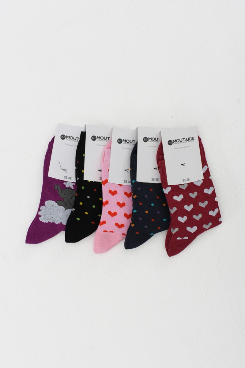 Children's socks for girl MOUTAKIS 5 Pack 5723P