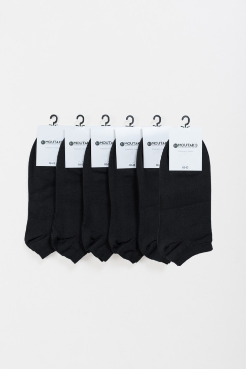Kurze Baumwolle Basic Socken 6er Pack MOUTAKIS