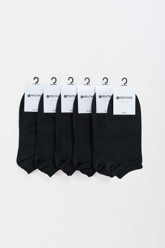 Short Cotton Basic Socks 6 Pack MOUTAKIS