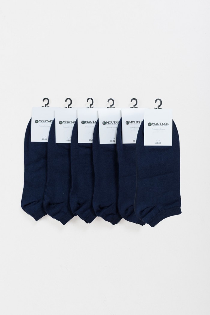 Short Cotton Basic Socks 6 Pack MOUTAKIS