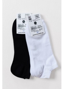 SHORT SOCKS SOSONIA MOUTAKIS 3 PACK WHITE BLACK SHORT SOCKS SOSONIA MOUTAKIS 3 PACK WHITE BLACK