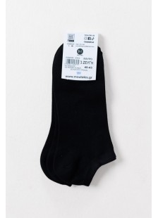 SHORT SOCKS SOSONIA MOUTAKIS 3 PACK WHITE BLACK SHORT SOCKS SOSONIA MOUTAKIS 3 PACK WHITE BLACK