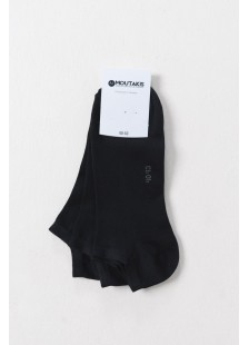 SHORT SOCKS SOSONIA MOUTAKIS 3 PACK WHITE BLACK SHORT SOCKS SOSONIA MOUTAKIS 3 PACK WHITE BLACK