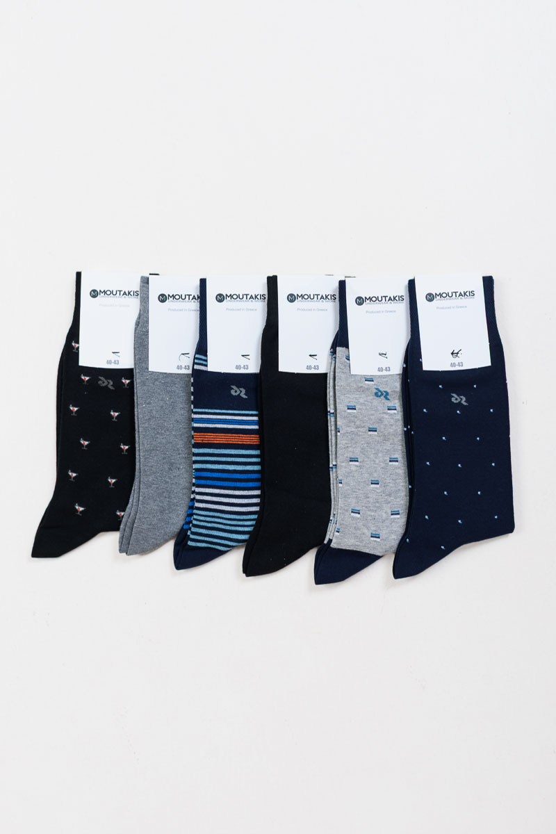 Men's socks MOUTAKIS 6 Pack 455
