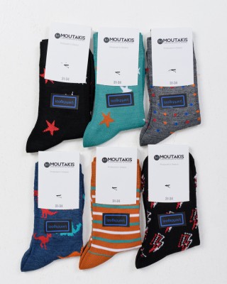 Children's isothermal socks MOUTAKIS 6 PACK DESIGN 5033P