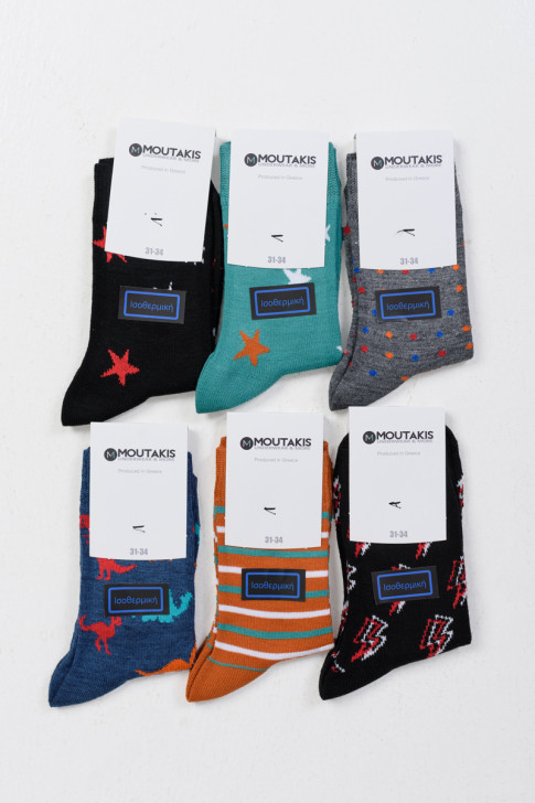 Isothermische Kindersocken MOUTAKIS 6 PACK DESIGN 5033P