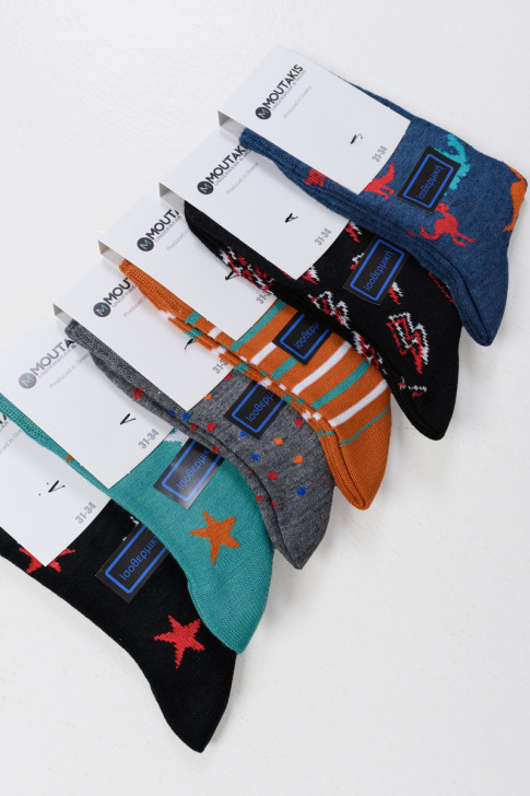 Isothermische Kindersocken MOUTAKIS 6 PACK DESIGN 5033P