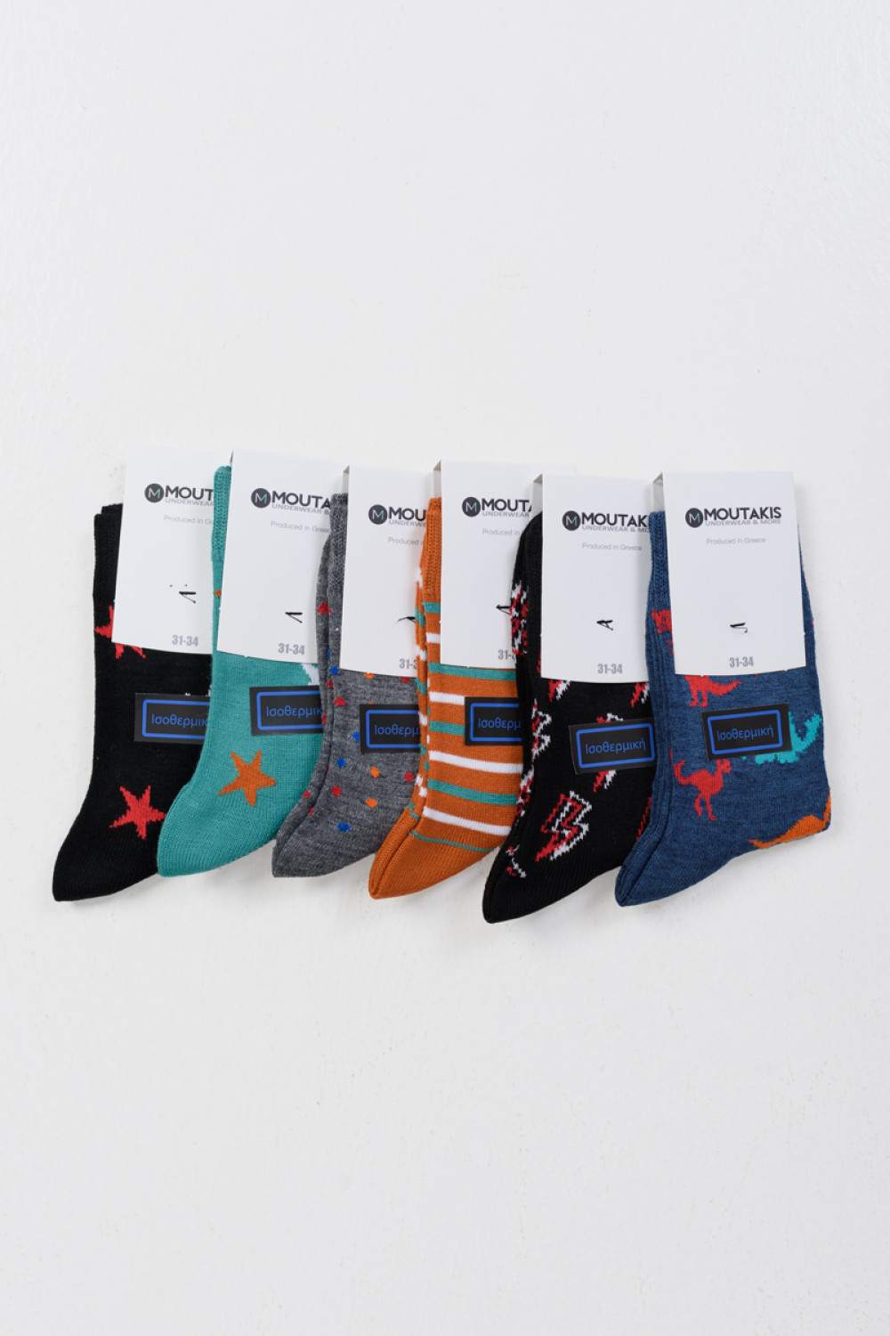 Isothermische Kindersocken MOUTAKIS 6 PACK DESIGN 5033P