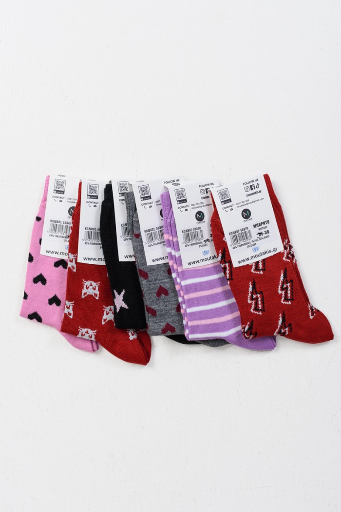Isothermische Kindersocken MOUTAKIS 6 PACK DESIGN 5034P