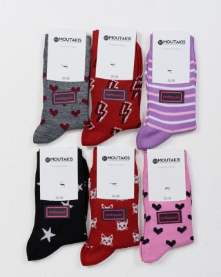 Children's isothermal socks MOUTAKIS 6 PACK DESIGN 5034P