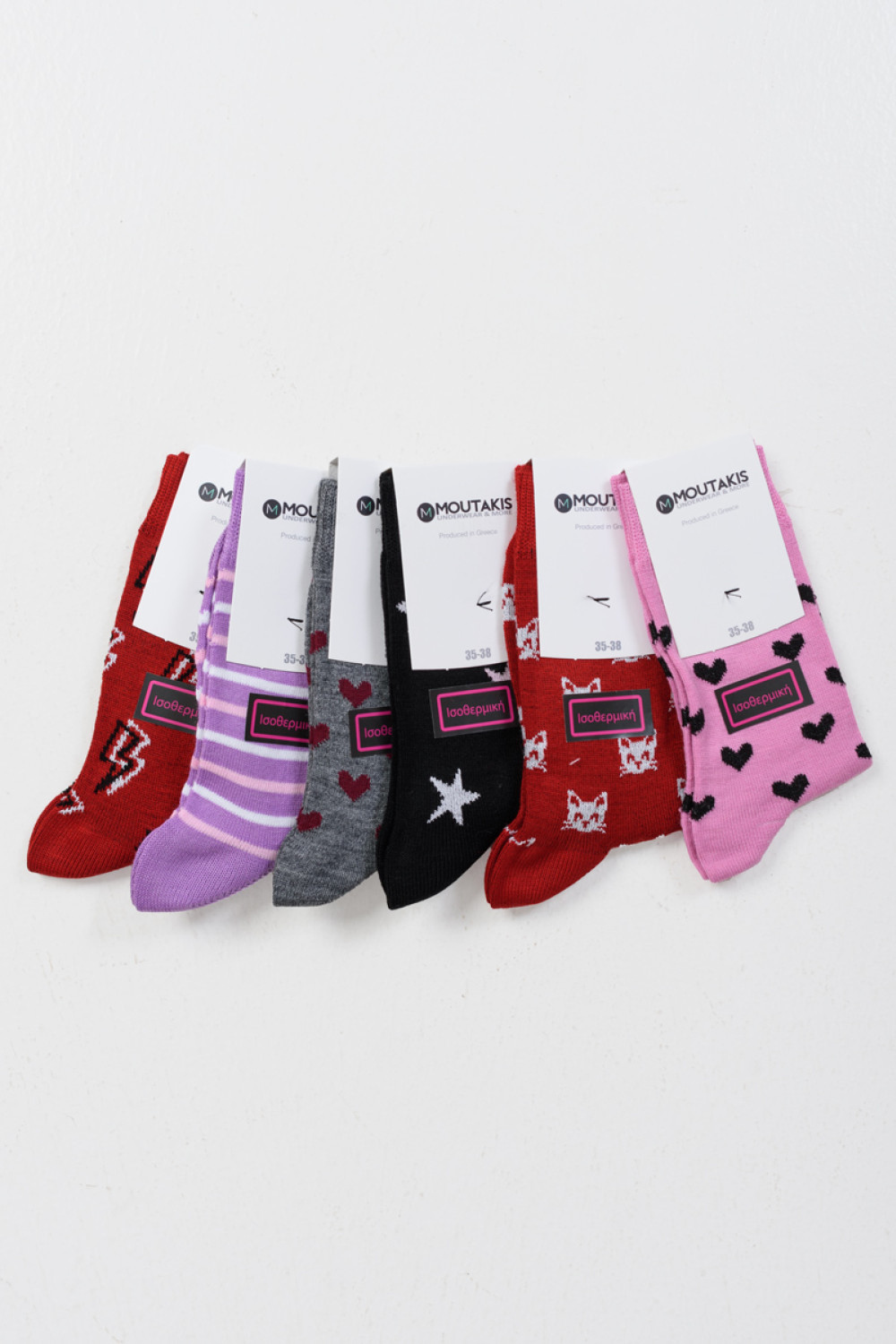 Isothermische Kindersocken MOUTAKIS 6 PACK DESIGN 5034P
